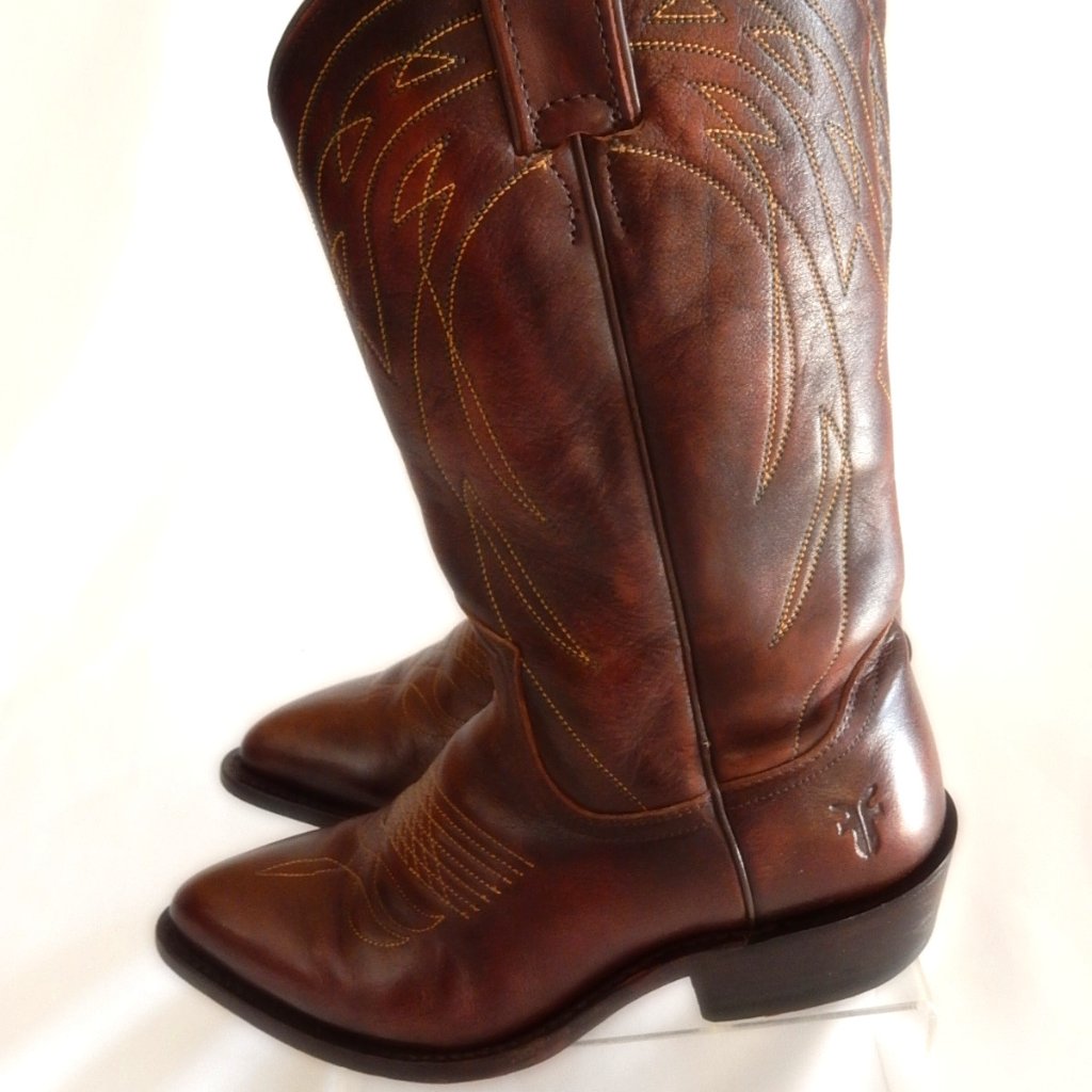 Frye Brown Western Boots In Size 6